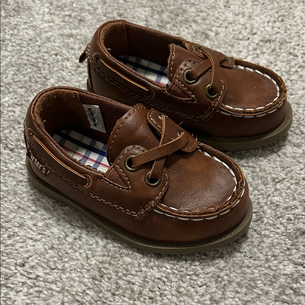 Carter's Tan Kids Moccasins